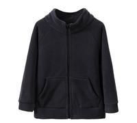 Cappotto e giacca per ragazzo, caldo pile con cappuccio per bambini, perfetto per l'uso quotidiano e per le gite casual, accogliente e morbido, ideale per uniformi scolastiche, adatto per bambini