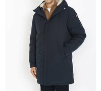 Cappotto ELJIN foderato con piumino e cappuccio in sherpa Blu S Tinta unita