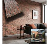 CAPPOTTO esterno - interno isolante in STYROFOAM 3D spess.2cm (120x50cm) con resine e malta mattoni officina