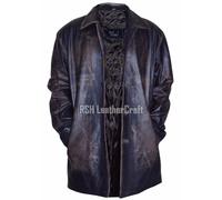Cappotto giacca Dean Winchester Supernatural invecchiato marrone vera pelle d...