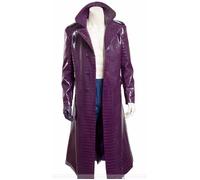Cappotto in ecopelle viola Halloween Joker Jared Leto Suicide Squad...