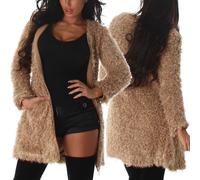 Cappotto In Maglia Da Donna Cardigan Con Frange Morbido Oversize S M L