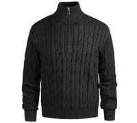 Cappotto in Maglia per Comfort e Stile, Ideale per Un Abbigliamento Casual, Perfetto per vestirsi a Strati Quando Fa Freddo, Moda Versatile per Il Tuo Guardaroba. (Black, L)