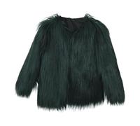 Cappotto in pelliccia sintetica da donna, a maniche lunghe, soffice, taglie forti, capispalla a pelo lungo, moda invernale, cardig