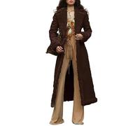 Cappotto Invernale Da Donna Lungo In Finta Pelle Scamosciata Foderato In Pile Lungo Cappotto In Sherpa Aperto Sul Davanti Giacca con Revers Giacca In Sherpa per Donna Cappotto Da Esterno Taglie Fort