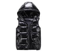 Cappotto Invernale da Donna Senza Maniche Gilet Lungo con Cappuccio Giubbotto Smanicato Trapuntato Moda Inverno Gilet Leggero Oversize Giacca Piumino Elegante per Le Mezze Stagioni