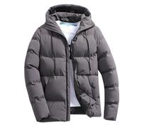 Cappotto invernale da uomo confortevole traspirante Active Puffer Jacket ispessito piumino caldo idrorepellente cappotto moda all'aperto antivento impermeabile Puffy Outwear tinta unita cappotti senza