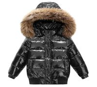 Cappotto invernale imbottito per ragazze con piumino Medio-Lungo sintetico Giacca Invernale con Cappuccio Giubbotti Bimba Bimbo Leggero 1-11Anni giacca parka resistente all'acqua