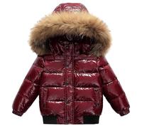 Cappotto invernale imbottito per ragazze con piumino Medio-Lungo sintetico Giacca Invernale con Cappuccio Giubbotti Bimba Bimbo Leggero 1-11Anni giacca parka resistente all'acqua