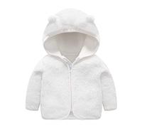Cappotto Invernale in Pile con Cappuccio Antivento per Bambine e Bambini Giubbotti Invernali Neonato