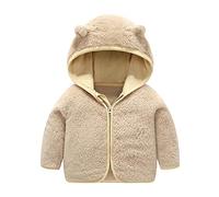 Cappotto Invernale in Pile con Cappuccio Antivento per Bambine e Bambini Giubbotti Invernali Neonato