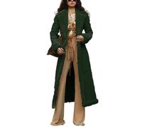 Cappotto Invernale Lungo Da Donna In Finta Pelle Scamosciata Foderato In Pile Lungo Cappotto In Sherpa Aperto Sul Davanti Giacca con Revers Giacca In Sherpa per Donna Cappotto Da Esterno Taglie Fort