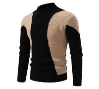 Cappotto lavorato a maglia maglione spesso da uomo cappotto caldo da uomo in maglia occidentale stampa zip up felpa capispalla per escursioni all'aperto lavoro passeggiate abiti caldi, Nero , L