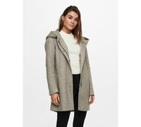 Cappotto leggero con cappuccio Beige XS Tinta unita