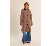 Cappotto lunghezza media a quadri, collo a camicia Altro XL A quadretti
