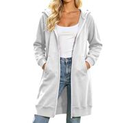 Cappotto lungo con cappuccio e tasche frontali per taglie forti - Comoda f | Cappotto Invernale Marrone Mezza Saldi Leggeri Tessuto Giubbini Jacquard Termici Kaki Pullover Palazzo Perline