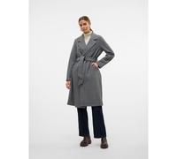 Cappotto lungo da annodare Grigio M Tinta unita