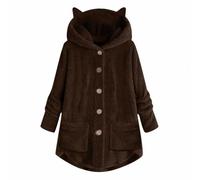 Cappotto lungo da donna con cappuccio giacca in pile giacca da chef da donna leggero cappotto invernale da chef lunghi cappotti invernali per il Regno Unito Cappotti da donna cappotti formali Trench