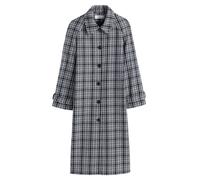 Cappotto lungo dritto a quadri Blu 42 (IT) - 38 (FR) A quadretti