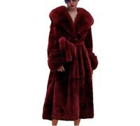 Cappotto Oversize In Pelliccia Sintetica Invernale Da Donna Giacca Lunga In Pelliccia Sintetica Cappotti In Peluche Parka Caldo Da Donna Con Cintura