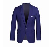 Cappotto per bambini per la primavera con design a maniche lunghe in tinta unita come vestito versatile, Blu marino, 6X-Large