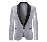 Cappotto Performance Tuta Da Notte Cappotto Poliestere Paillettes Blazer Gentlem