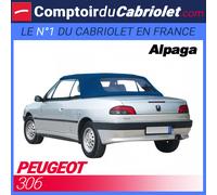 Cappotto Peugeot 306 Cabriolet In Alpaca Mohair Blu