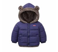 Cappotto Piumino per Bambini Bambina Giacca Invernale con Cappuccio di Bear Ears Giubbotti Leggero Caldo Imbottito Cappotti Giacche Fodera Imbottita Bimba Bimbo Ragazze Ragazzi 2-8 Anni