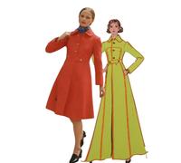 Cappotto Semi Attillato Vogue Anni 70, Couturier - Seno=34" (86cm)