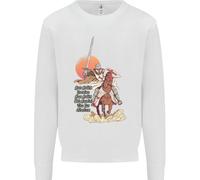 Cappotto Sweatshirt Jumper Cavaliere Templare Su Un Cavallo Uomo