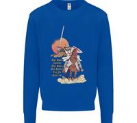 Cappotto Sweatshirt Jumper Cavaliere Templare Su Un Cavallo Uomo