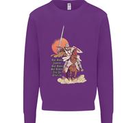Cappotto Sweatshirt Jumper Cavaliere Templare Su Un Cavallo Uomo