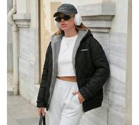 Cappotto termico invernale in cotone tinta unita versatile da donna. Design minimalista ed elegante. Comodo e versatile. Adatto per l'uso quotidiano, per il lavoro e per la scuola. L,M,S,XLLettereTess