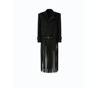 Cappotto Testarossa in tessuto misto lana con frange Pinko - XS