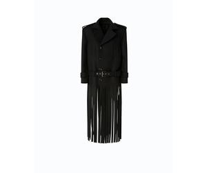 Cappotto Testarossa in tessuto misto lana con frange Pinko - XS