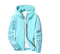 Cappotto Uomo Giubbotto Antipioggia Taglie Forti Softshell Mezza Stagione Giubbino Giacca Invernale Jacket Inverno Pioggia Leggeri Impermeabile Giaccone Parka Azzurro 5XL