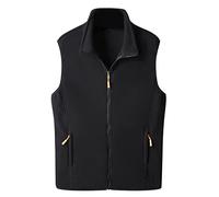 Cappotto Uomo Inverno Lungo Cappotti in Pile invernale da Uomo Giacca Giacca Calda e Morbida Cerniera Collo Alto Giacca in Velluto di Agnello con Tasche Cappotti, Le Noir, 3XL