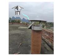 Cappuccetto da camino sul tetto rotondo, Cappello for camino in acciaio inossidabile con parte superiore conica for copertura antipioggia e canna fumaria in diverse misure(D30cm*50cm/11.81in*19.69in)