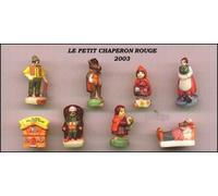 CAPPUCCETTO ROSSO 2003 Set 8 FIGURE 3cm Porcellana FEVES Little Red Riding Hood