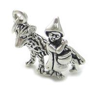 Cappuccetto Rosso e charm in argento sterling WOLF .925 x 1