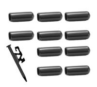 Cappucci A Vite Da 8 Mm - A Vite Neri In PVC, Coperture Protettive Da 10