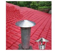 Cappucci Antipioggia per camini, Cappello per Camino Conico zincato per Tutte Le Stagioni, Cappello Isolato Antipioggia e antineve, Copertura per sfiato di Scarico su Misura, Protezione per