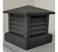 Cappucci Antipioggia per camini, migliora Il Tuo Camino con Il Cappuccio in Lega di Alluminio da 14" - Antivento, griglia Antipioggia, Copertura di Scarico Quadrata per Prese d'Aria da 10"/1