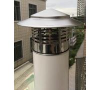 Cappucci Antipioggia per Camino, Cappello per Camino in Acciaio Inossidabile 304 per Tetto - Copertura di sfiato Rotonda da 3", 4", 6", 7" con Schermo per stufe da Esterno e Cucina - Protezi