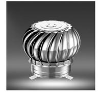 Cappucci Antipioggia per Camino, Cappello per Camino in Acciaio Inossidabile - Copertura per sfiato Rotante Non motorizzata, griglia Rotonda, previene Pioggia e Vento contrario, Uscita di SF