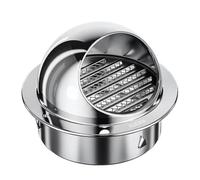 Cappucci Antipioggia per Camino, Cappello per Camino in Acciaio Inox per Tubo di Scarico - Ventilazione con Cappuccio Antipioggia per casa, Bagno, Cucina, Ufficio - Bello e Pratico 3,9 polli