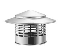 Cappucci Antipioggia per Camino, Resistenti Cappelli per Camino in Acciaio Inossidabile 304, sfiato Antivento per condotti di Ventilazione della Cucina, Cappuccio Antipioggia, Flusso d'Aria