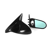Cappucci copertura degli specchietti retrovisori e 2 Pezzi Specchietto Retrovisore Laterale Per Auto Con Regolazione Manuale Per Honda Per Civic EG 2D 1992-1995(Glossy Black)