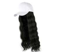 Cappucci da baseball traspiranti con parrucche ricci Cappello da parrucca sintetico comodo per le donne di tutti i giorni acconciatura parrucche sintetiche resistenti al calore
