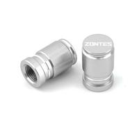 cappucci delle valvole dei pneumatici Per Zontes G1 125 ZT125 G1 ZT125U ZT 125 U ZT 310R 310X ZT310R 310M Moto Tappi Valvola Pneumatici Ruota Di Alta Qualità Coperture Ermetiche(Silver)